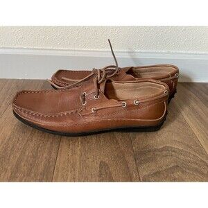 Eddie Bauer Brown Leather Driving Moccasin Loafer Men’s 9 M Shoes